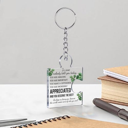 Team Appreciation Gifts Bulk Thank You Keychains for Coworkers