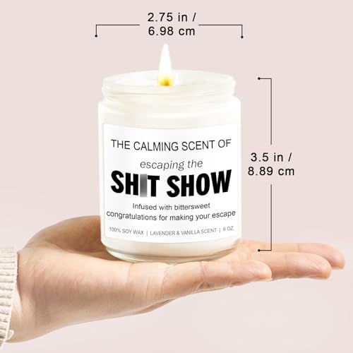 Younift Sarcastic Candles, Going Away, Goodbye, Farewell Gifts for