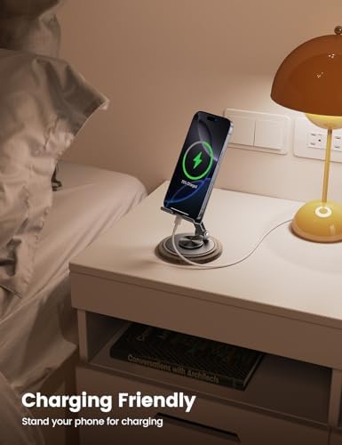 Lamicall Sturdy Grey Phone Stand, Desk Accessories for Men