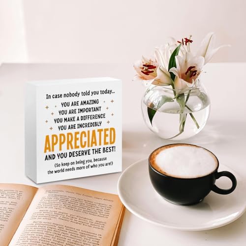Appreciation Gifts Wooden Box Sign Thank You Gifts for boss teacher