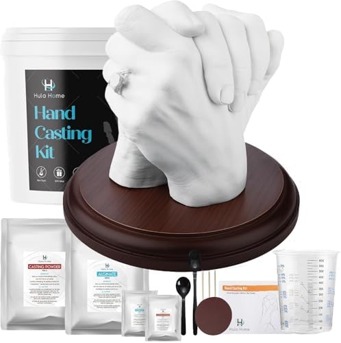Hula Home Hand Casting Kit for Couples or Family with Mounting Plaque
