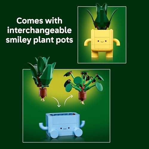 LEGO Botanicals Happy Plants Building Toy for Kids, Girls, and Boys 9+