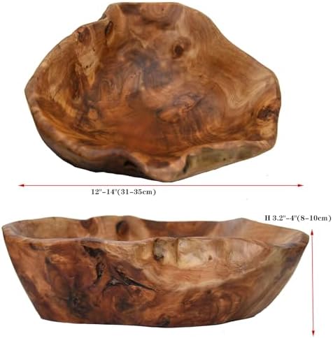 Creative Wood Bowl Root Carved Bowl Handmade Natural Real Wood Candy