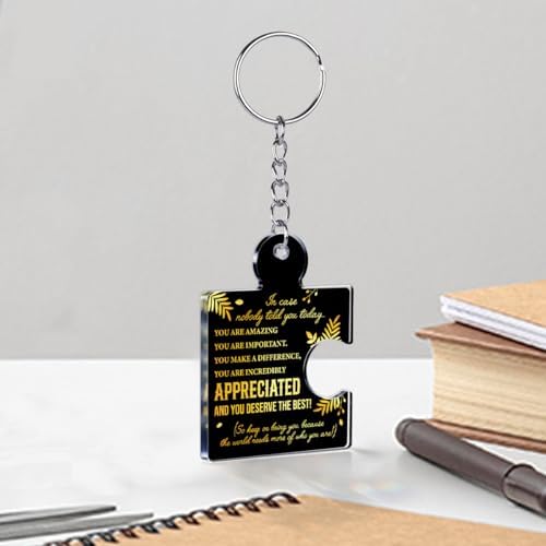 Team Appreciation Gifts Bulk Thank You Keychains for Coworkers