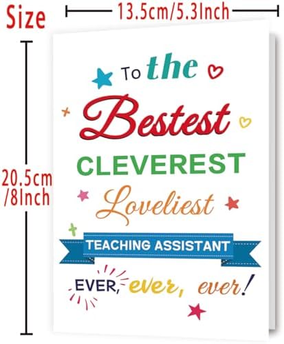 Thank You Card for Teaching Assistant, Appreciation Gift