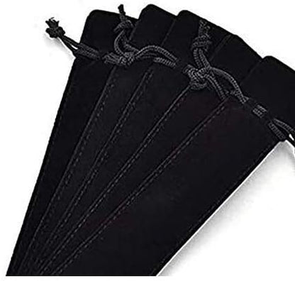 HORNO 20 PCS Velvet Drawstring Pen Pouch Sleeve Holder Single Pen Bag