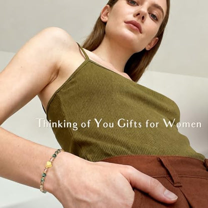 Inspirational Gifts Bracelets for Women, Healing Natural Stone