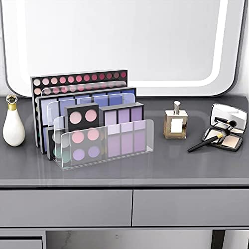 Clear Acrylic File Organizer, 4 Sections Acrylic File Holder Sorter