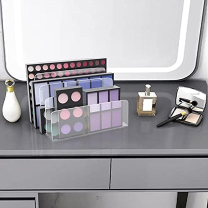 Clear Acrylic File Organizer, 4 Sections Acrylic File Holder Sorter