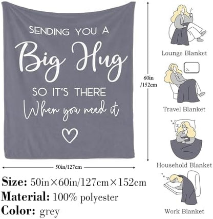 Pubrave Get Well Gifts for Women/Men, Birthday Gifts Hug Blanket