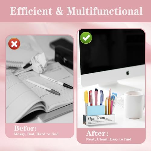 Ops Team Appreciation Gift Stainless Steel Desk Organizer Note Pad