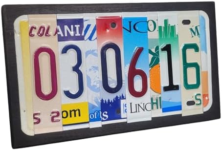 Customized 10th Anniversary Aluminum License Plate Sign - Custom