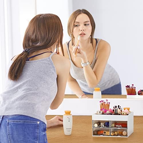 LETURE Desktop Organizer with Drawer, Accessories Stationary Organizer