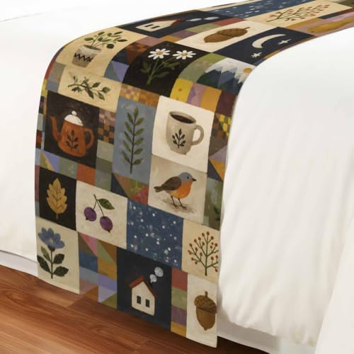 Countryside Serene Bed Runner for Bedroom, Fall Vintage Coffee Mug