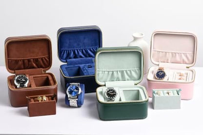 TAIMY Watch Jewelry Travel Case for Men and Women, 1 Slot Watch Pouch