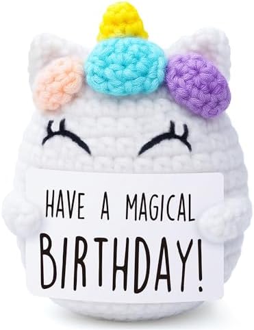 Birthday Gift for Her Crochet Unicron Happy Birthday Gifts for Women