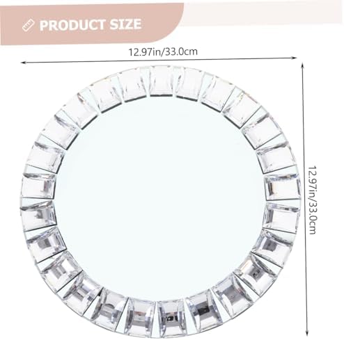 Glass Jewelry Tray round Decorative Ring Dish for Rings