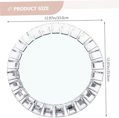 Glass Jewelry Tray round Decorative Ring Dish for Rings
