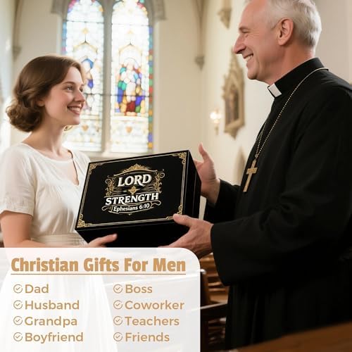 Christian Gifts for Men Faith Based Spiritual Stuff Religious Basket