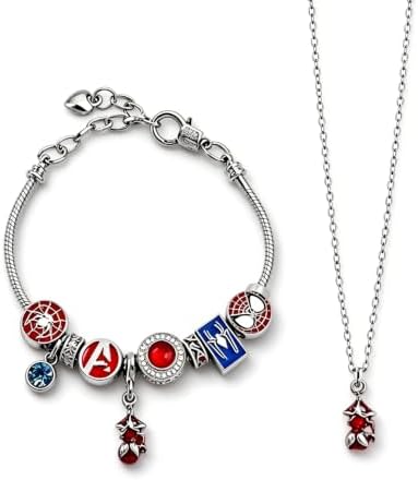 Spider DIY Charm Bracelet Set, Cartoon Spider Jewelry Bracelet