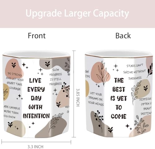 Cute Pen Holder for Desk, Ceramic Pencil Holder, Makeup Brush Holders