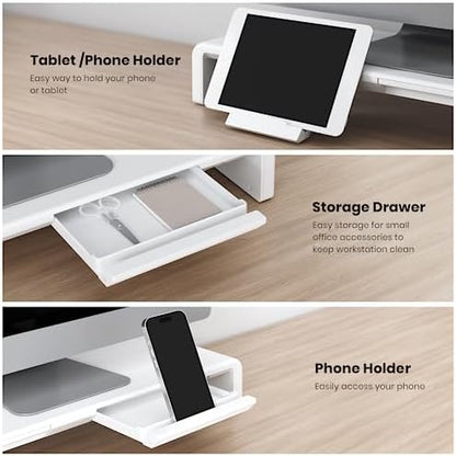 Monitor Stand Riser, Klearlook Foldable, Height Adjustable Computer