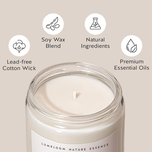 LUMELOOM Thank You Gifts for Women Men- 9oz Lavender Scented Soy Wax