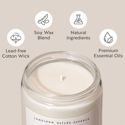 LUMELOOM Thank You Gifts for Women Men- 9oz Lavender Scented Soy Wax
