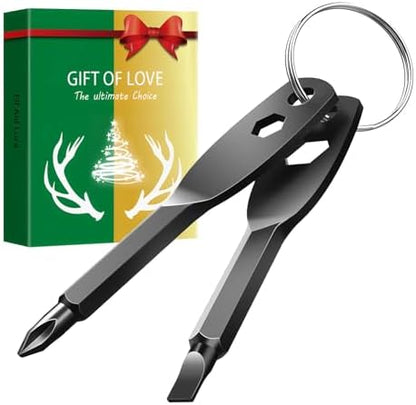 Christmas Stocking Stuffers for Men, 4-in-1 EDC Keychain Screwdriver