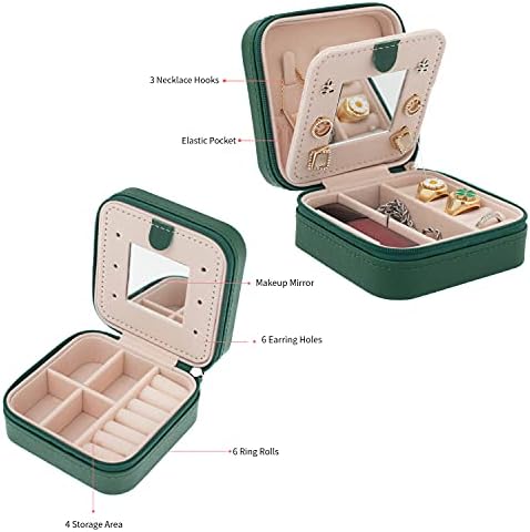 KElofoN Travel jewelry case Travel jewelry box Travel Jewelry
