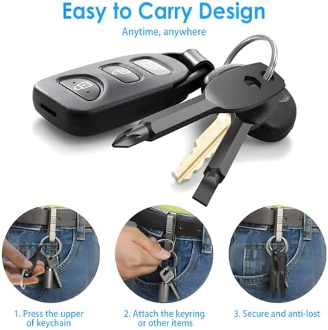 Christmas Stocking Stuffers for Men, 4-in-1 EDC Keychain Screwdriver