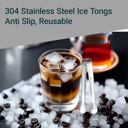 7Pcs 4.3Inch MiniAppetizer Tongs, 304 Stainless Steel Small Serving