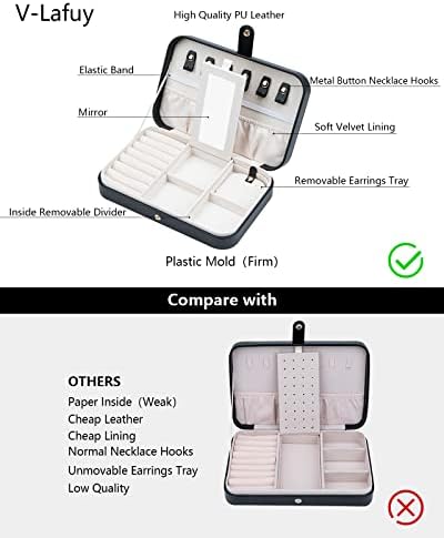 Small Jewelry Box, Travel Jewelry Case Portable Jewelry Boxes for