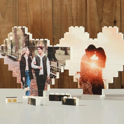 NAZENTI Personalized Building Brick Photo Block, Customized Photo