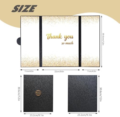 HAHZY Large Thank You Card, Appreciation Gift Card for Women Men