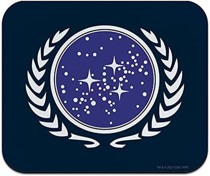 Star Trek United Federation of Planets Logo Low Profile Thin Rubber
