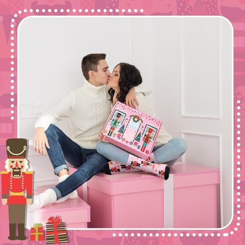 Geyoga 10 Pcs Pink Nutcracker Ballet Gifts Set Blanket Mug Socks