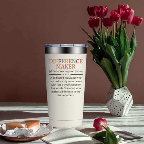 Difference Maker Gift, Thank You Gift for Women, 20oz Tumbler