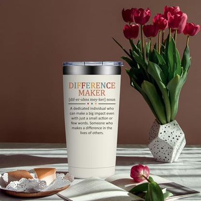 Difference Maker Gift, Thank You Gift for Women, 20oz Tumbler