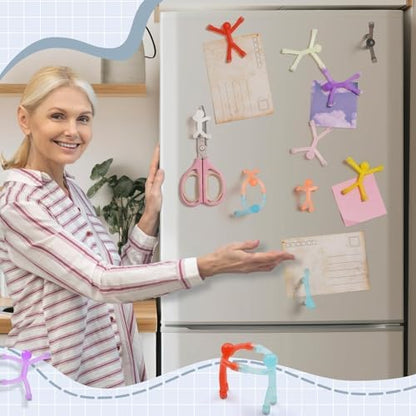 10PC Magnetic People, Magnetic Push Pins, Colorful Magnet Men
