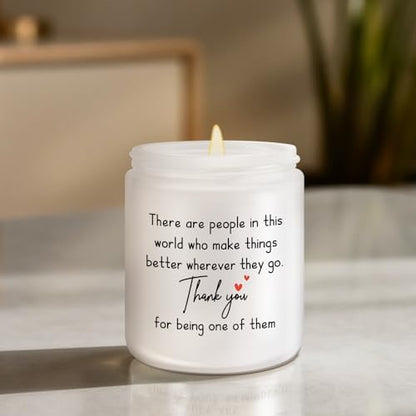 Thank You Gifts for Women, Inspirational Birthday Candle Gift for