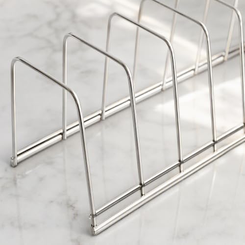 Toyvian Stainless Steel Kitchen Storage Rack Dish Organizers Silver