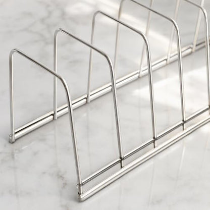 Toyvian Stainless Steel Kitchen Storage Rack Dish Organizers Silver