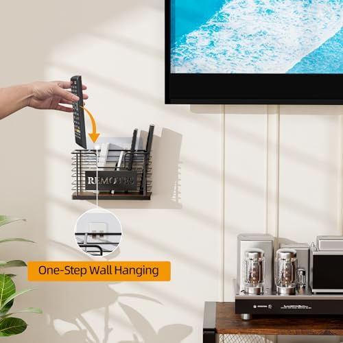 Remote Control Holder, 5-Slot TV Remote Holder Wall Mount, Universal
