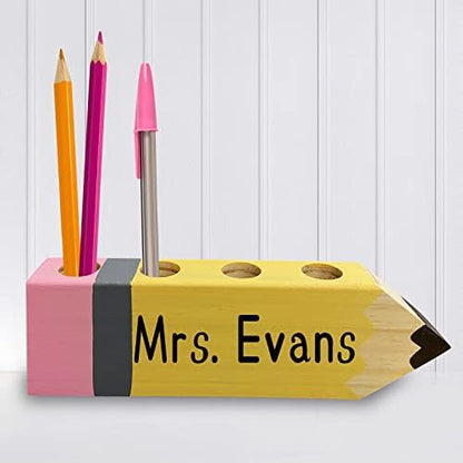 Teacher Gifts - Teacher Name Pencil Holder - Teacher Christmas Gift