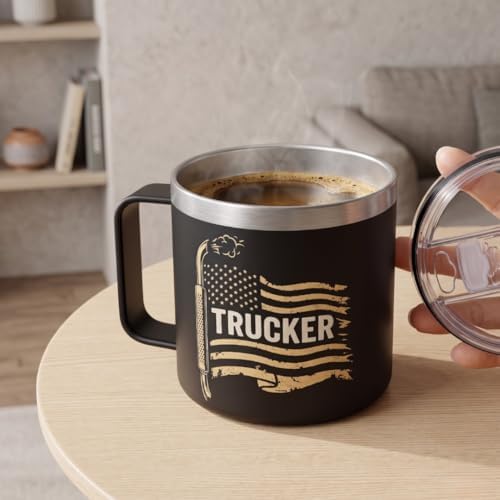 Fathers Day Gift For Truck Driver Dad Insulted Coffee Mug 14 Oz With
