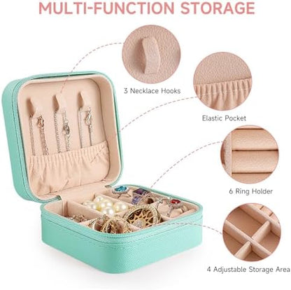 Personalized Jewelry Box for Women, Custom Travel Jewelry Case with