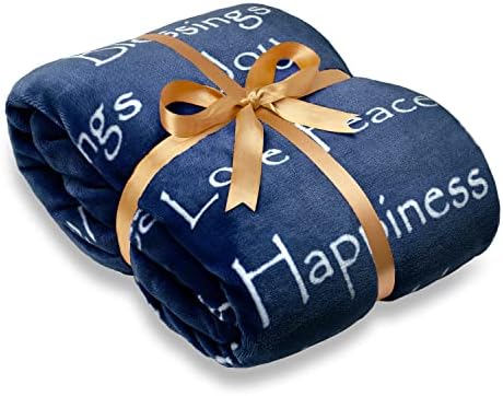 Chanasya Premium Harmony Inspirational Words Faux Fur Throw Blanket
