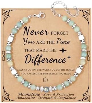 Gifts for Women Moonstone Bracelet, Amazonite Imperial Jasper