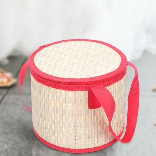 Housoutil Moon Cake Gift Box for Favors with Zipper Lid and Carry